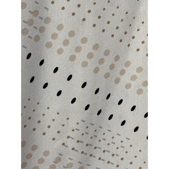 Laura Scott Shirt Womens Plus Size 18 Top Button Up Semi Sheer Polka Dot Office - Picture 6 of 6